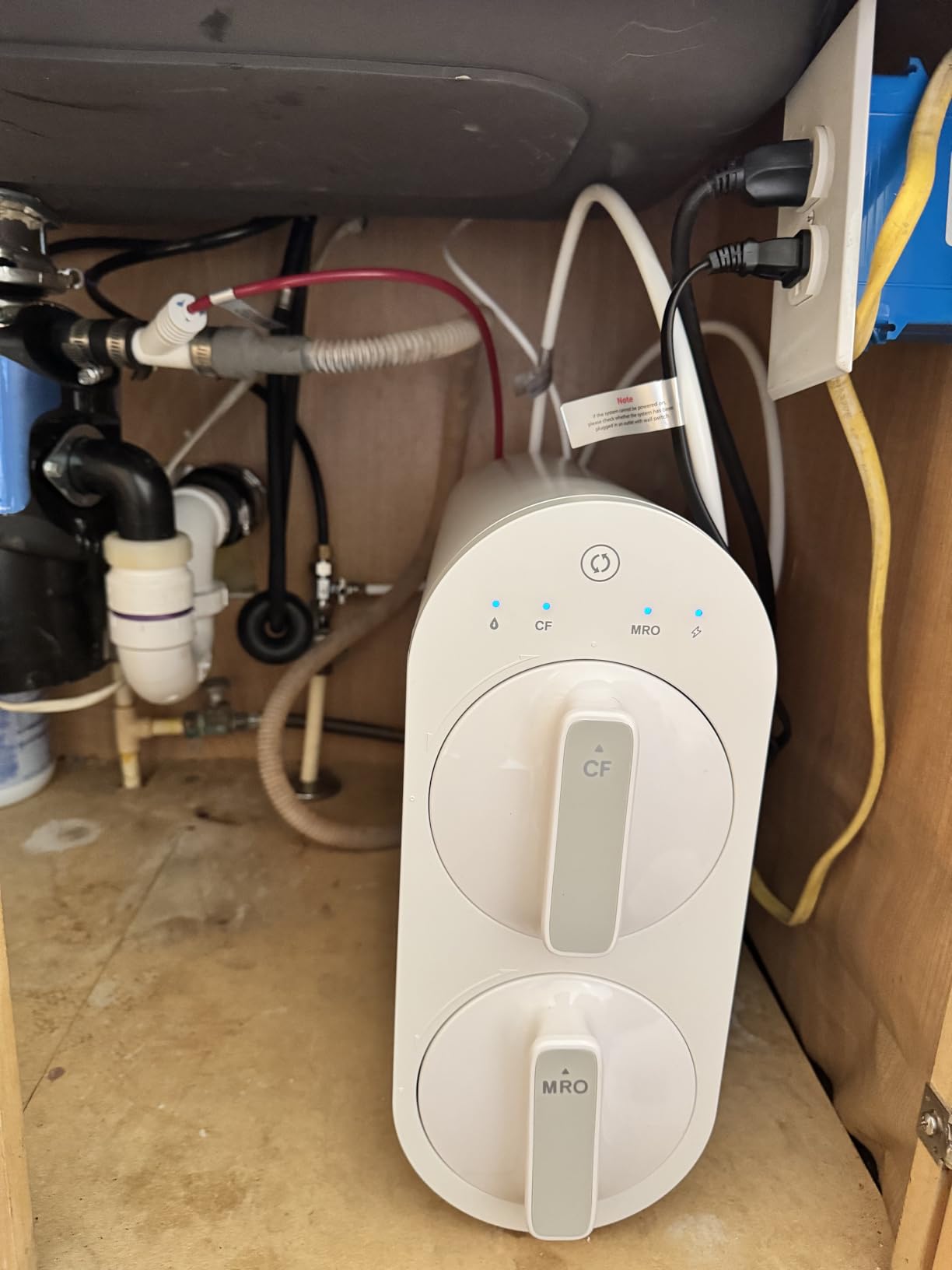 Waterdrop G2 Reverse Osmosis System, 7 Stage Tankless RO Water Filter System, Under Sink Water Filtration System, 400 GPD, 1:1 Pure to Drain, Reduces TDS, FCC Listed, USA Tech customer photo 1