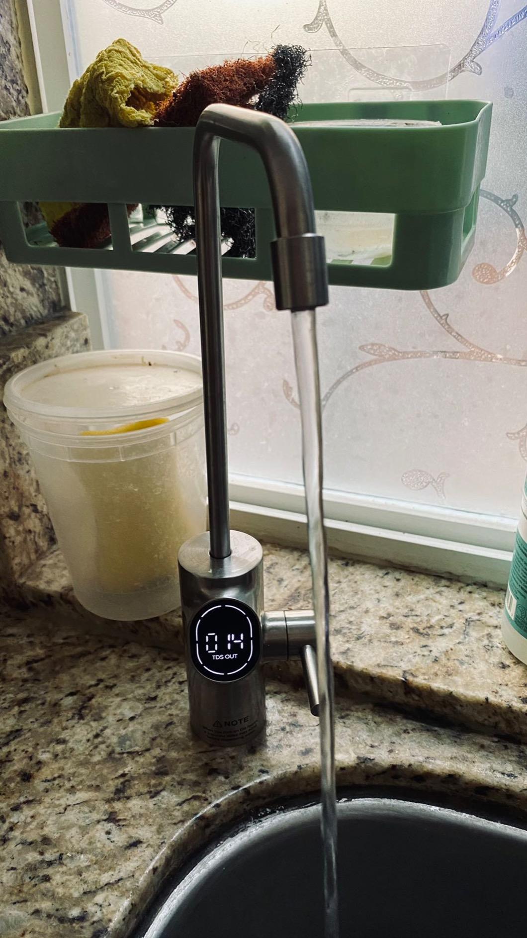 Waterdrop D6 Reverse Osmosis Water Filter, 600 GPD Under Sink Reverse Osmosis System, Reduce PFAS, 2:1 Pure to Drain, Tankless RO Water Filter System, Smart Faucet, Easy Installation customer photo 1