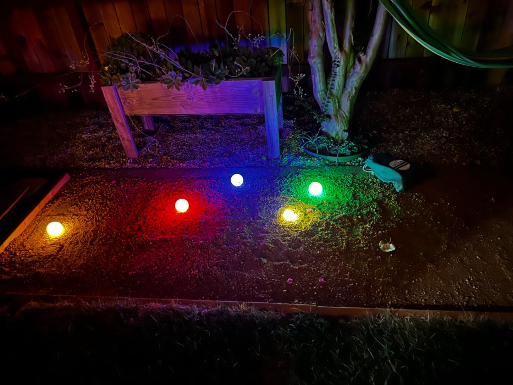 GoSports LED Bocce Ball Game Set - Includes 8 Light Up Bocce Balls, Pallino, Case customer photo 2