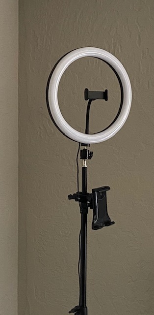 Elitehood 12'' Ring Light with Tripod Stand (72'' Tall) & iPad/Phone Holder, Dimmable Selfie Circle LED Lights Ringlight for Video Recording, Conference, Makeup, Laptop, Computer, Webcam, YouTube customer photo 2