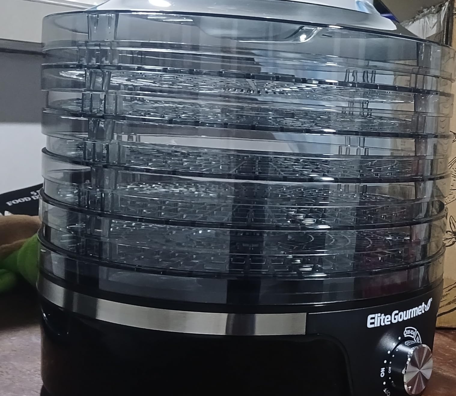 Elite Gourmet EFD319 Food Dehydrator, 5 BPA-Free 11.4