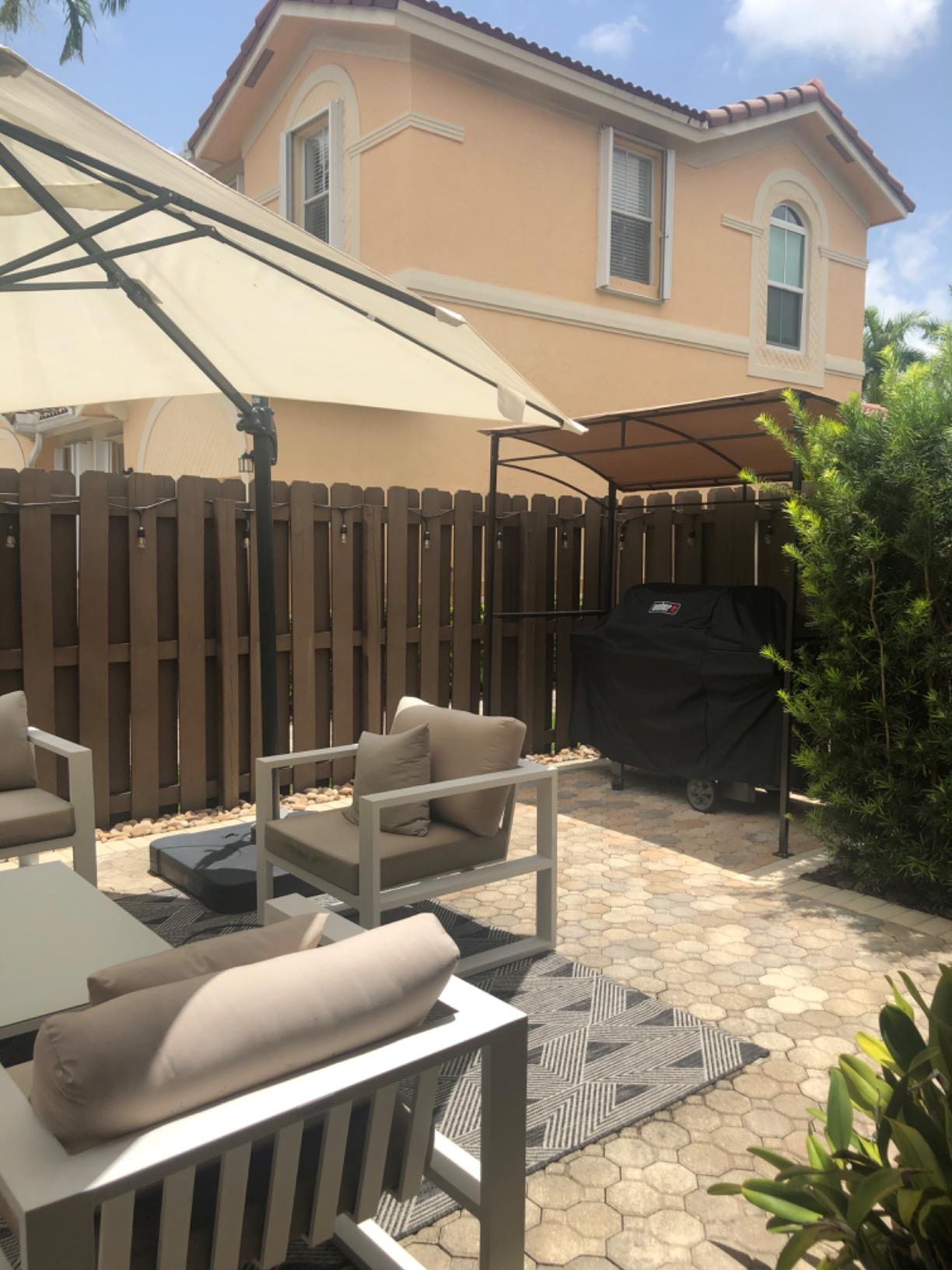 Tangkula 7ft Grill Gazebo, Patio Barbecue Canopy with Serving Shelf and Storage Hooks, Curved Grill Shelter w/Heavy-Duty Steel Frame Sunshade Gazebo for Outdoor Garden (Coffee) customer photo 2