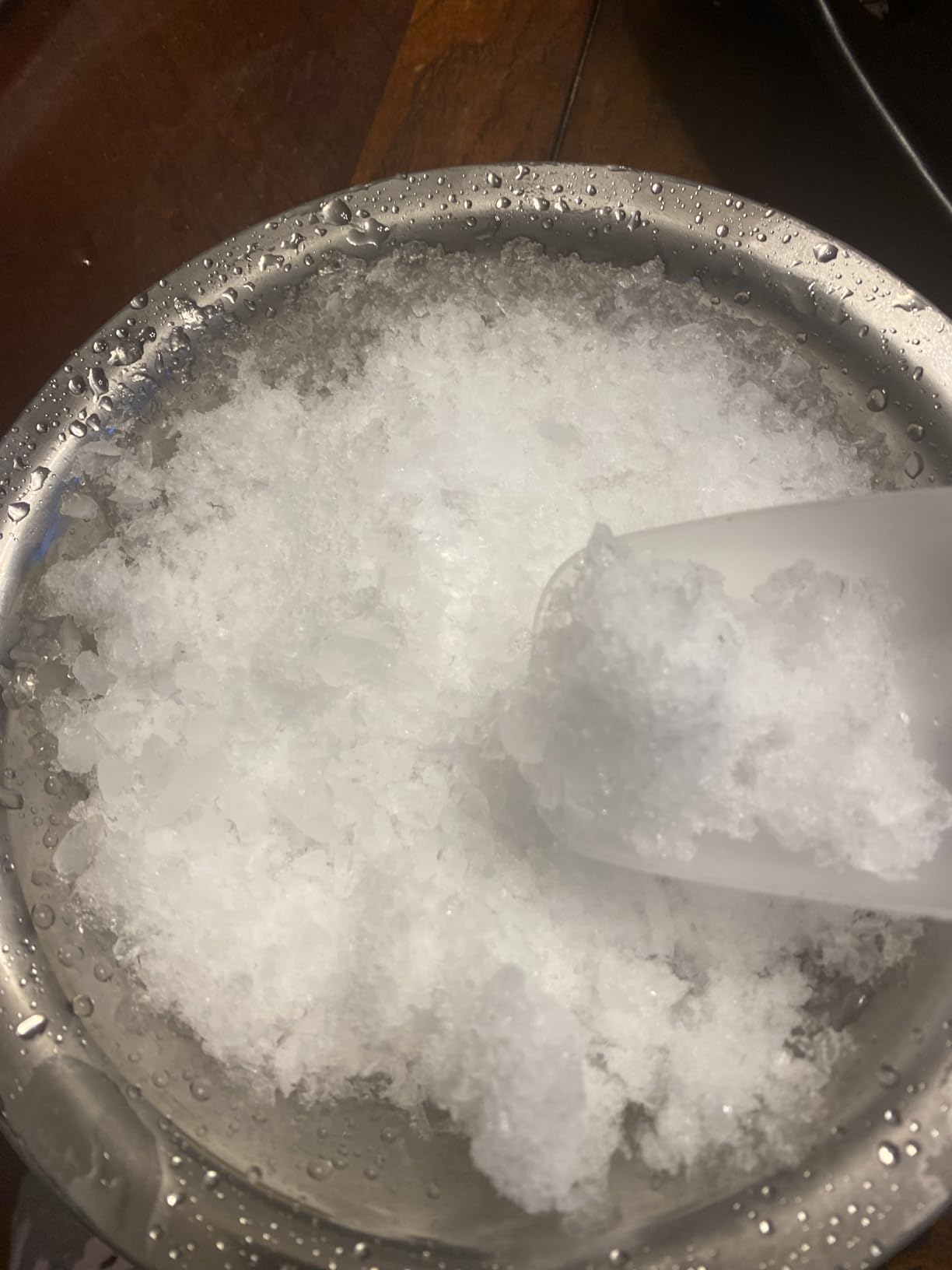 OKF Ice Shaver Prevent Splash Snow Cone Machine, Electric 3 Blades Shaved Ice Machine, 380W Ice Shaver Machine, 286lbs/hr Ice Crushers for Home Use, Ice Shaver Machine Electric, Ice Crusher (Silver) customer photo 2