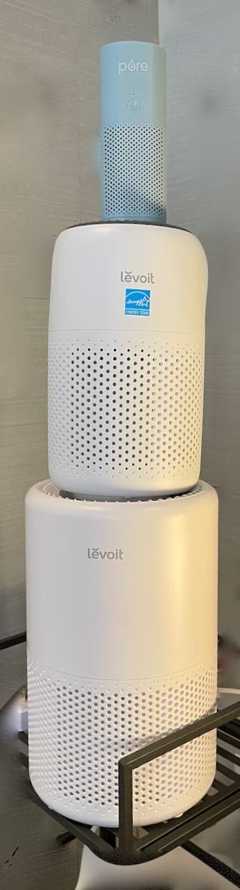 LEVOIT Air Purifier for Home Bedroom Dorm Room, Smart & Voice Control, AHAM Verifide, 3-in-1 Filter With HEPA Sleep Mode, for Pollen, Pollutants, Smoke, Dander, Dust, Core 200S-P, White customer photo 1