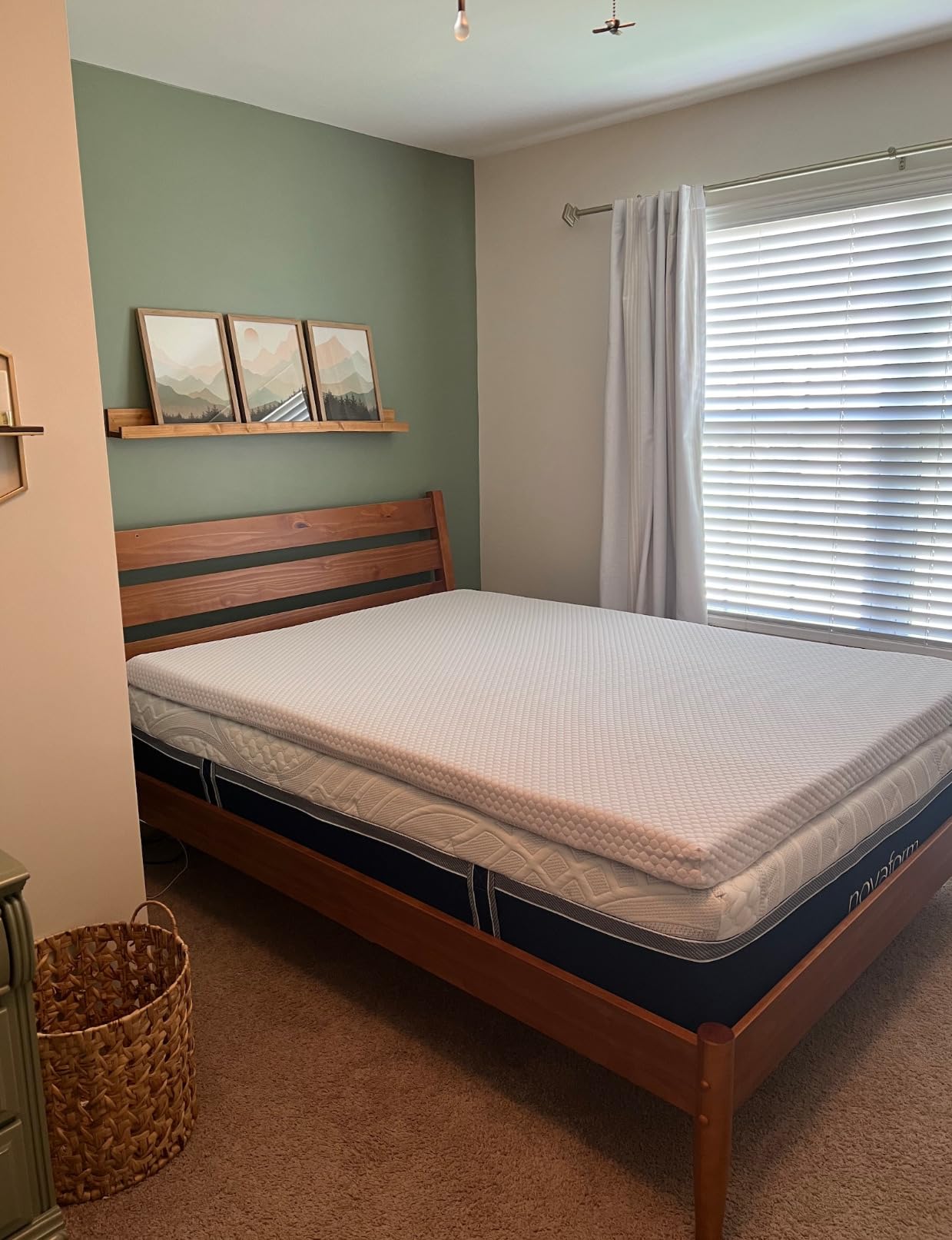 PERLECARE 3 Inch Gel Memory Foam Mattress Topper for Pressure Relief, Premium Soft Cooling Sleep, Non-Slip Design with Removable & Washable Cover, Queen customer photo 2