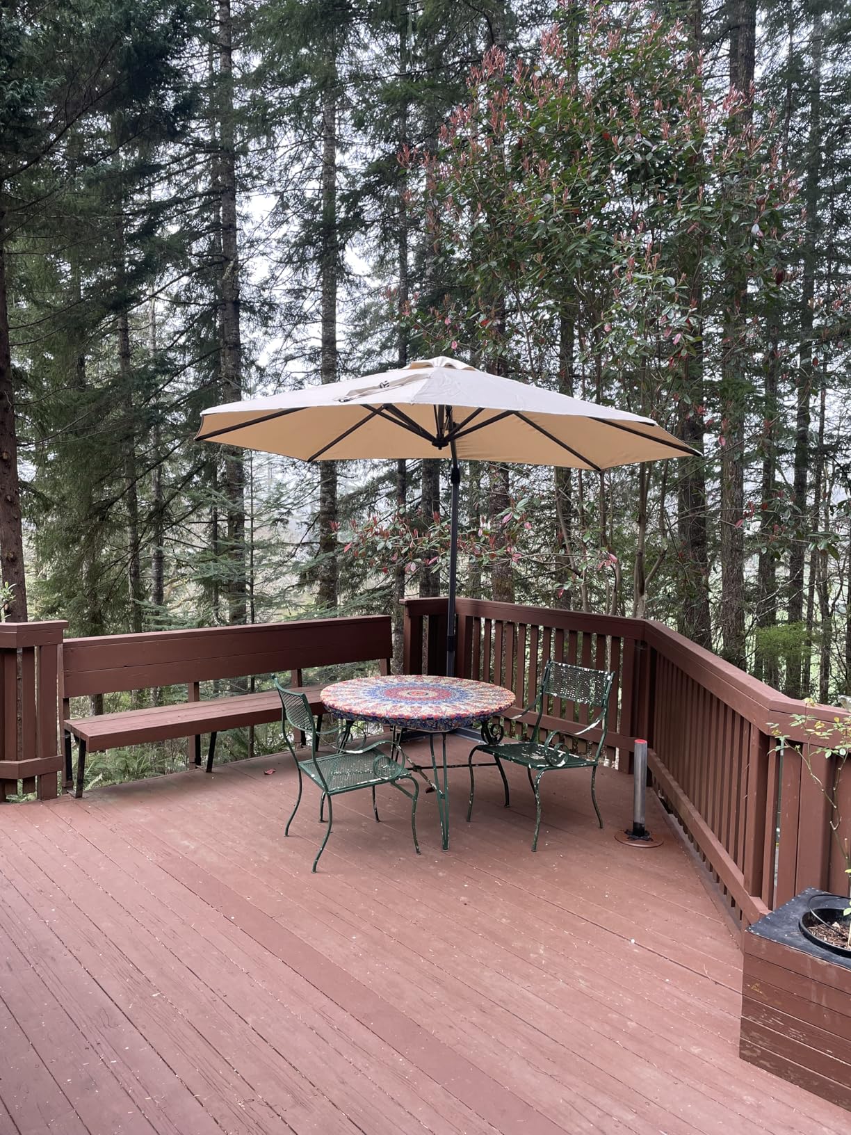 PURPLE LEAF 9' X 11.5' Patio Umbrella Outdoor Cantilever Rectangle Umbrella Aluminum Offset Umbrella with 360-degree Rotation customer photo 2