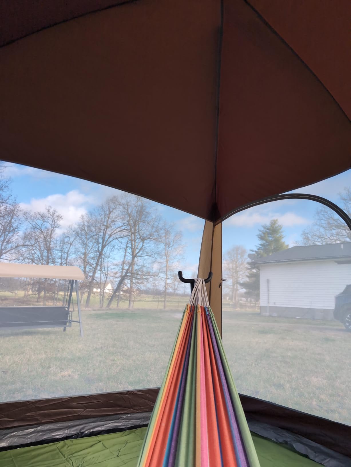 EVER ADVANCED 12' x10' Screen House Tent Netted Canopy Mesh Tents for Camping 8-10 Person Sun Shelter customer photo 2