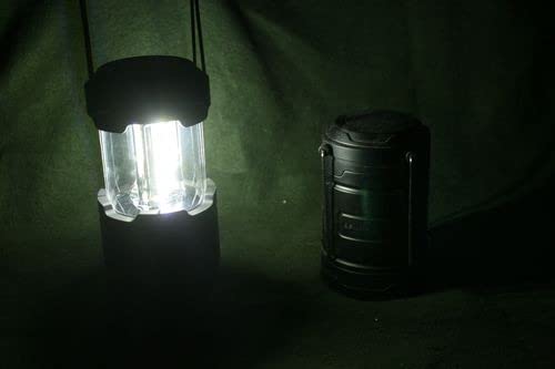 GearLight Camping Lantern - 2 Portable LED Battery Powered Lantern with Magnetic Base and Foldable Hook for Emergency Use or Campsites, Essential Hurricane Survival Kit with Batteries - Black customer photo 1
