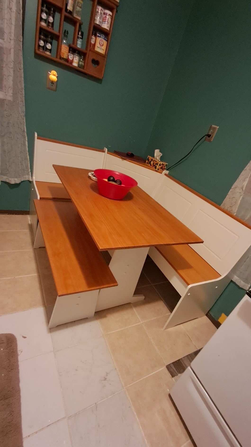 Linon Black and Pecan Breakfast Dining Set Ardmore Nook customer photo 1