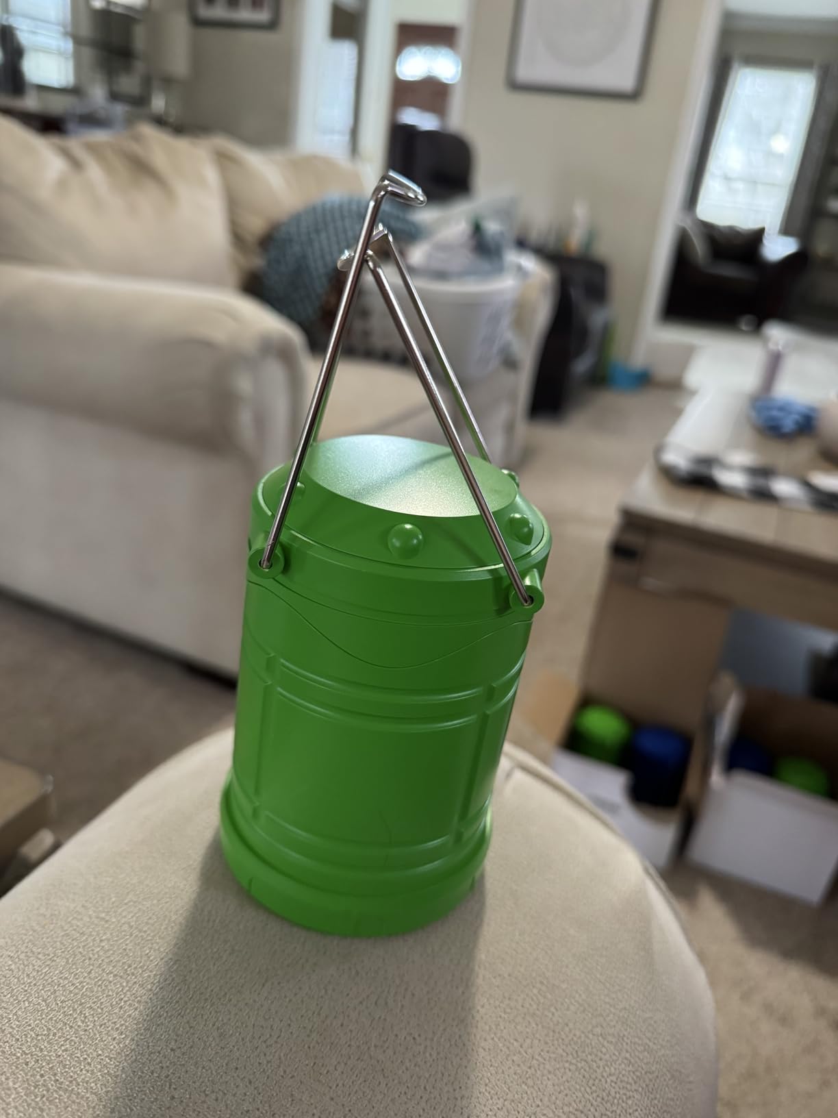 Lichamp LED Camping Lantern, 4 Pack Battery Powered Flashlight for Power Outages, Portable Collapsible Hanging Light Essential for Home, Outdoor, Emergency Lamp Survival Kit Gear for Hurricane, Gray customer photo 2