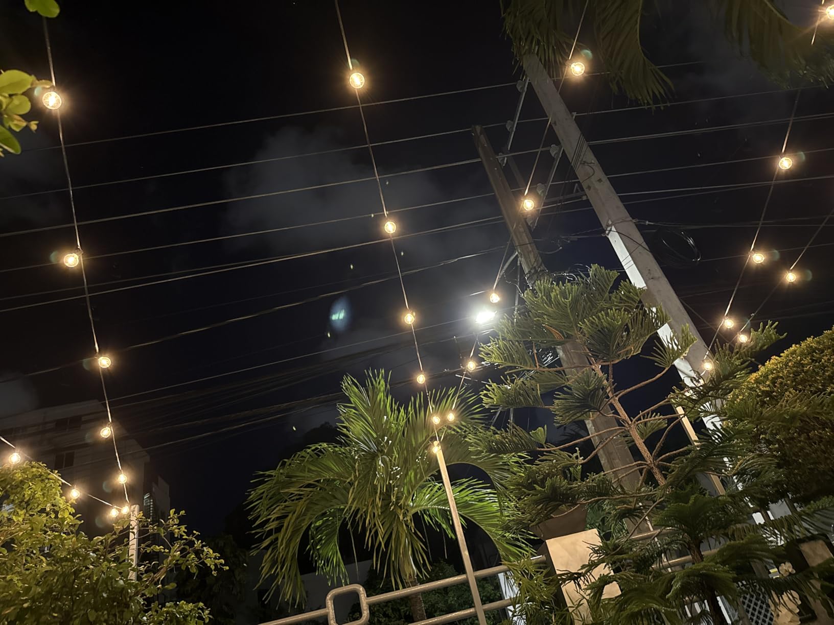 XMCOSY+ Patio Lights, Smart 50Ft Outdoor String Lights with 25 Dimmable G40 Globe Bulbs, APP Control, Work with Alexa, Connectable Waterproof LED Outdoor Light customer photo 2