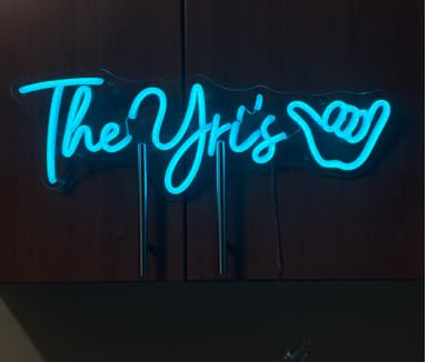 Custom Neon Signs, Personalised Large Led Neon Lights Sign Customizable for Wall Decor Wedding Birthday Party Bedroom Bar Shop Name Logo Lights (Optional 16