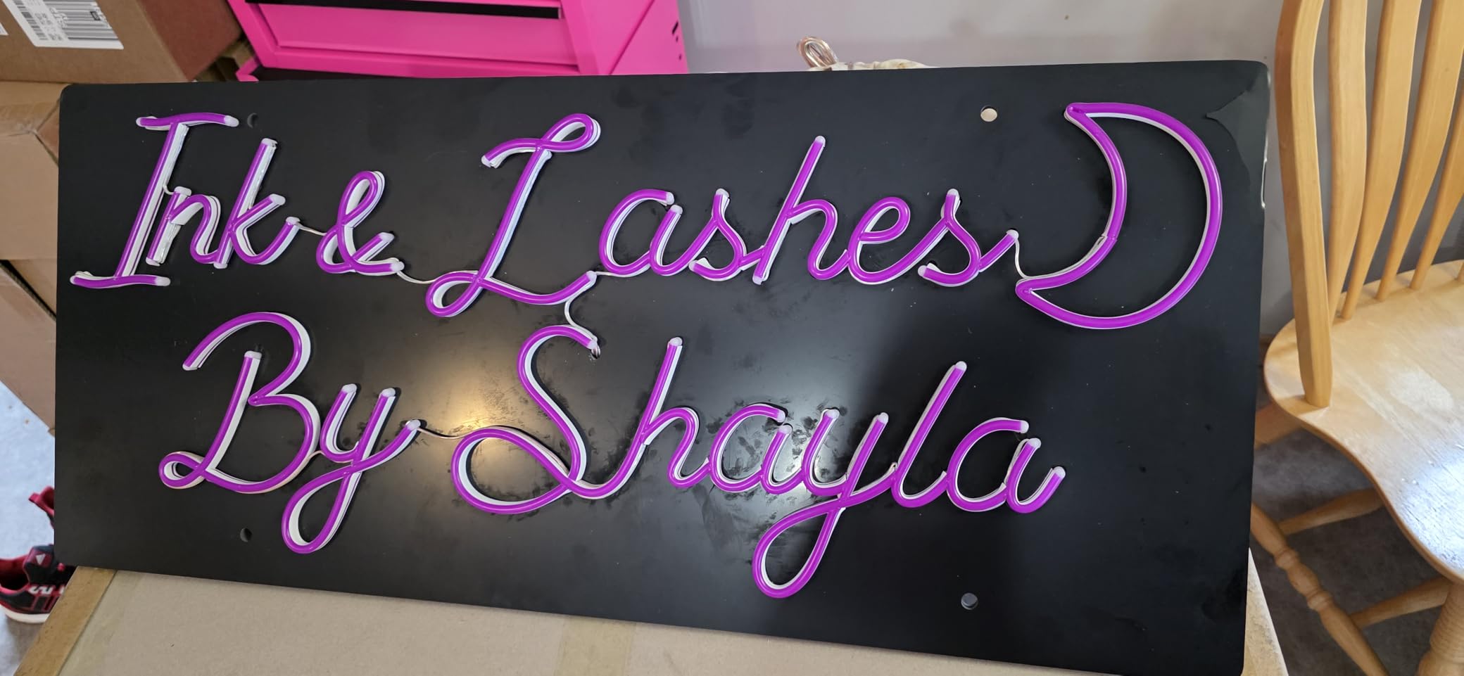 Custom Neon Signs, Personalised Large Led Neon Lights Sign Customizable for Wall Decor Wedding Birthday Party Bedroom Bar Shop Name Logo Lights (Optional 16