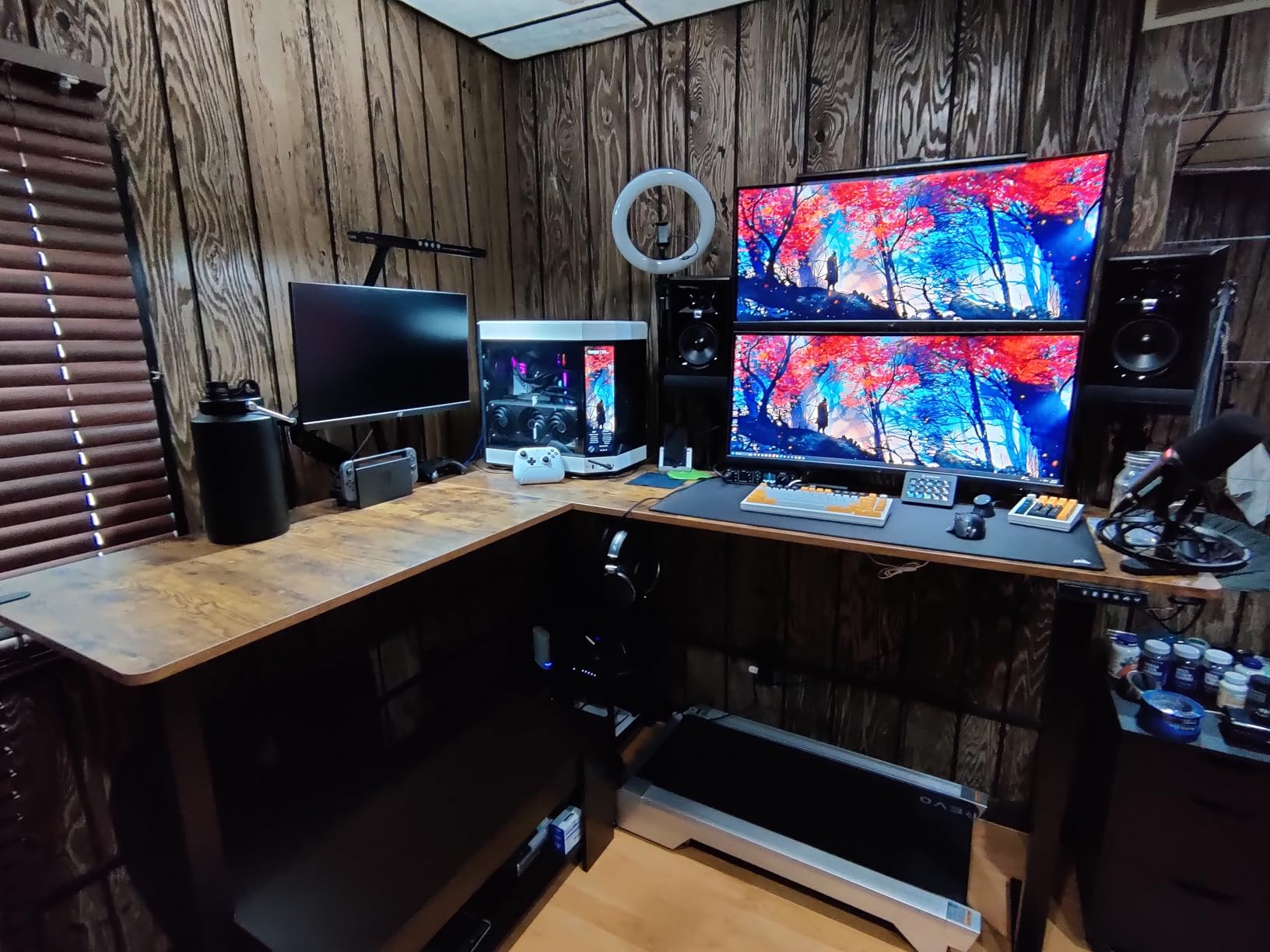 VIVO Corner Standing Desk, 63 x 55 inch Reversible L-Shaped Workstation, Electric Height Adjustment, Home, Office, and Reception Rooms, Black Table Top Black Frame, DESK-E3CTB customer photo 1