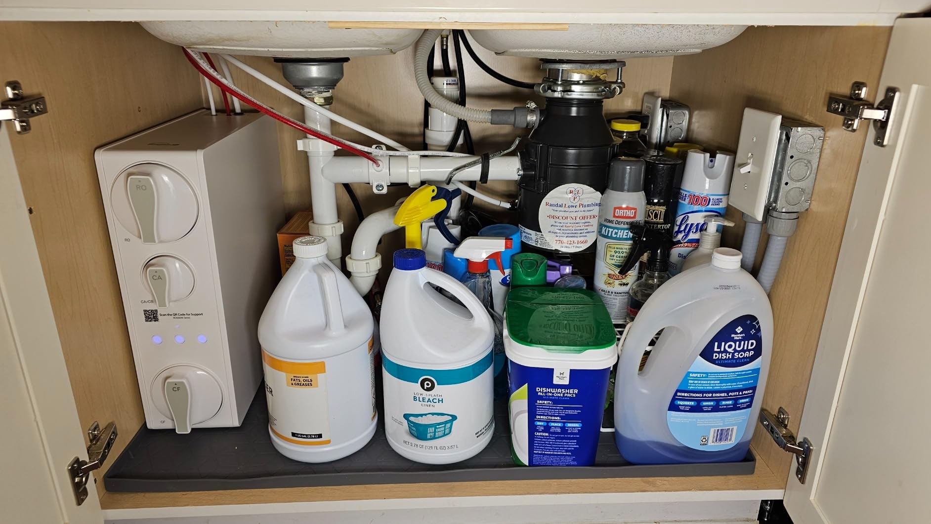 iSpring RO500AK-BN Reverse Osmosis Water Filter, NSF 58 Certified, 500 GPD Tankless Under Sink RO System, Natural pH Alkaline Remineralization, 2:1 Pure to Drain Ratio, Brushed Nickel Faucet customer photo 1