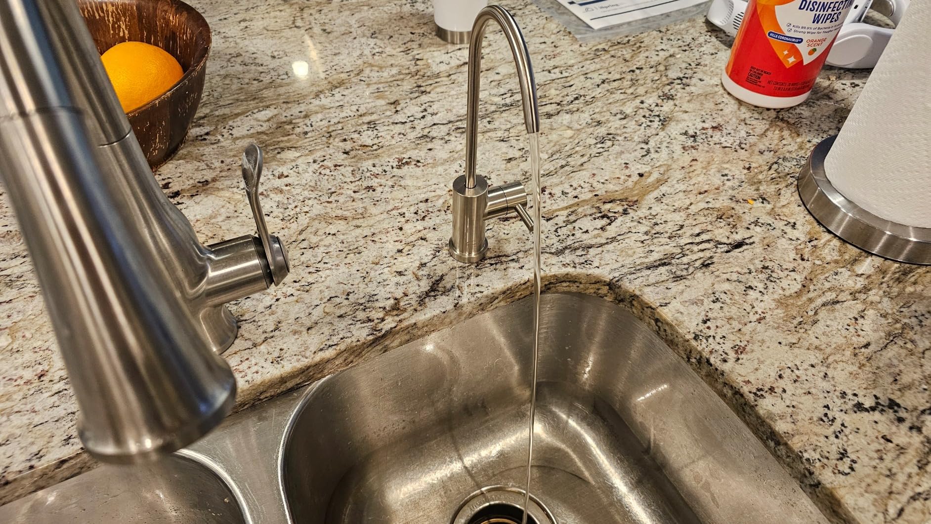 iSpring RO500AK-BN Reverse Osmosis Water Filter, NSF 58 Certified, 500 GPD Tankless Under Sink RO System, Natural pH Alkaline Remineralization, 2:1 Pure to Drain Ratio, Brushed Nickel Faucet customer photo 2