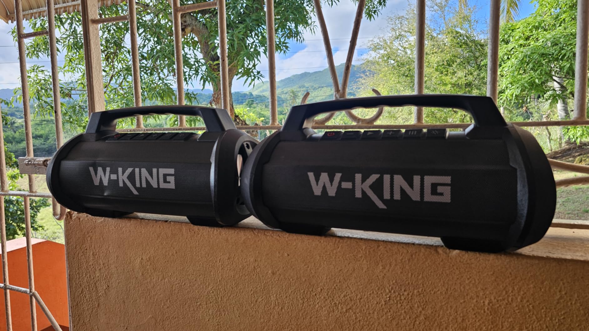 W-KING Portable Speakers Bluetooth Wireless, 120W Max Loudest Bluetooth Speaker, IPX6 Waterproof Outdoor Speaker with 70W Deep Bass/2*Subwoofer/DSP/EQ/42H/LED/MAC-in/TF/2 Pairing, Large Party Boombox customer photo 2