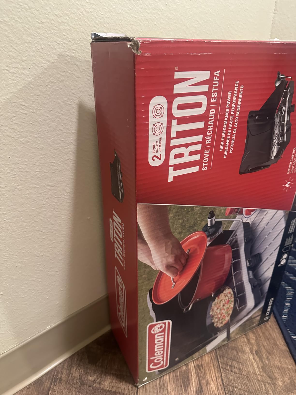 Coleman Triton 2-Burner Propane Stove, Portable Camping Cooktop with 2 Adjustable Burners & Wind Guards, 22,000 BTUs of Power for Camping, Tailgating, Grilling, BBQ, & More customer photo 1