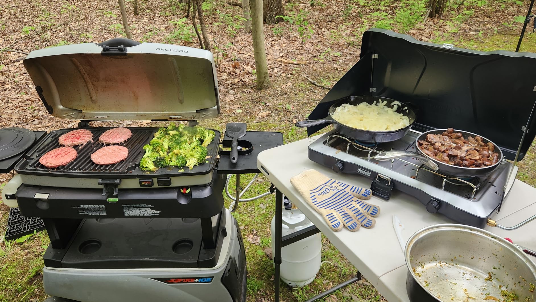 Coleman Triton 2-Burner Propane Stove, Portable Camping Cooktop with 2 Adjustable Burners & Wind Guards, 22,000 BTUs of Power for Camping, Tailgating, Grilling, BBQ, & More customer photo 2