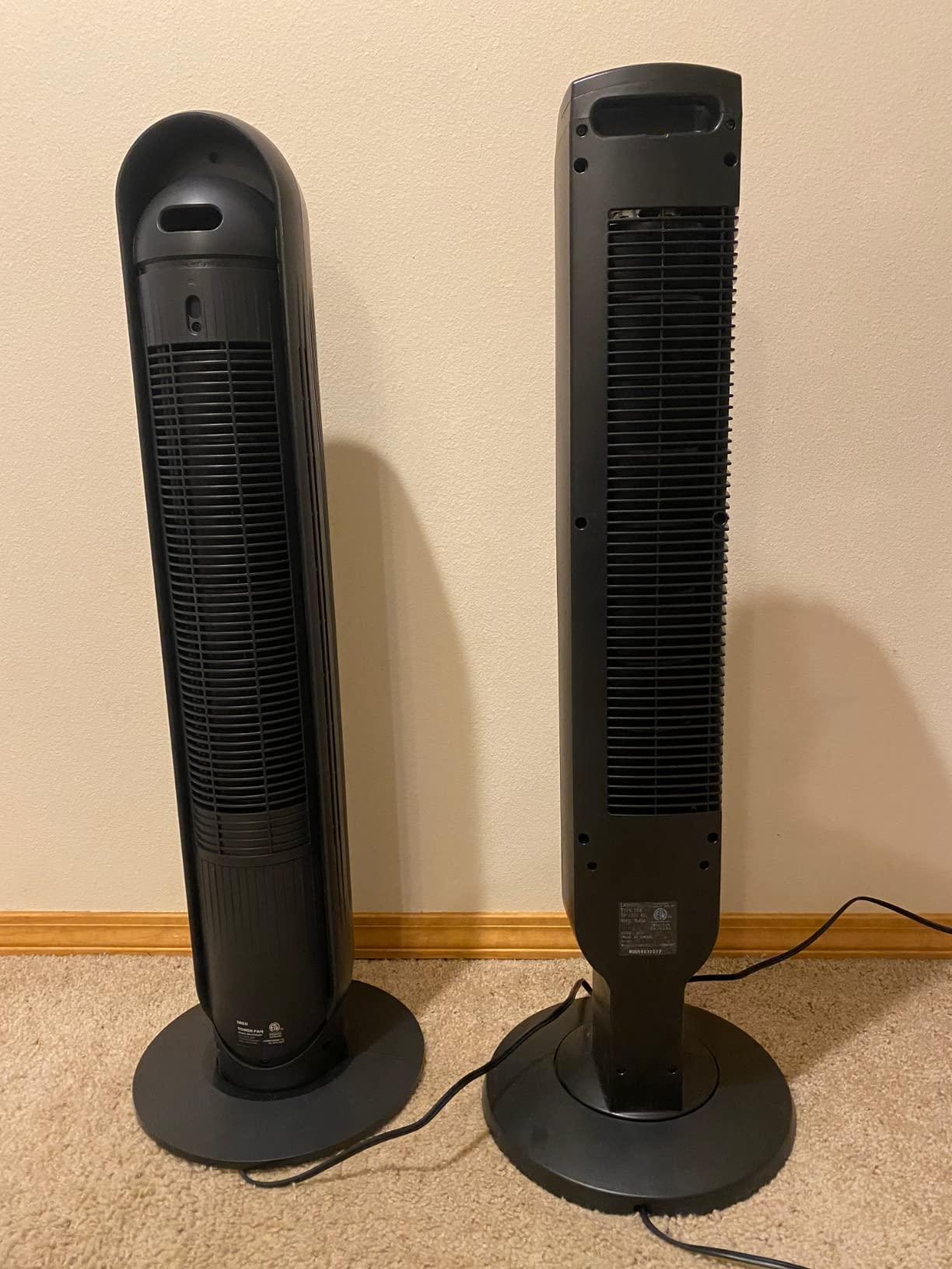 DREO Tower Fan for Bedroom, 2026 Upgraded DC Motor, 28ft/s High Velocity, 20dB Ultra Quiet Standing Fan, 8 Speeds 4 Modes, 90° Oscillating Bladeless Fan for Indoors, Floor Fans with Remote, Black customer photo 2