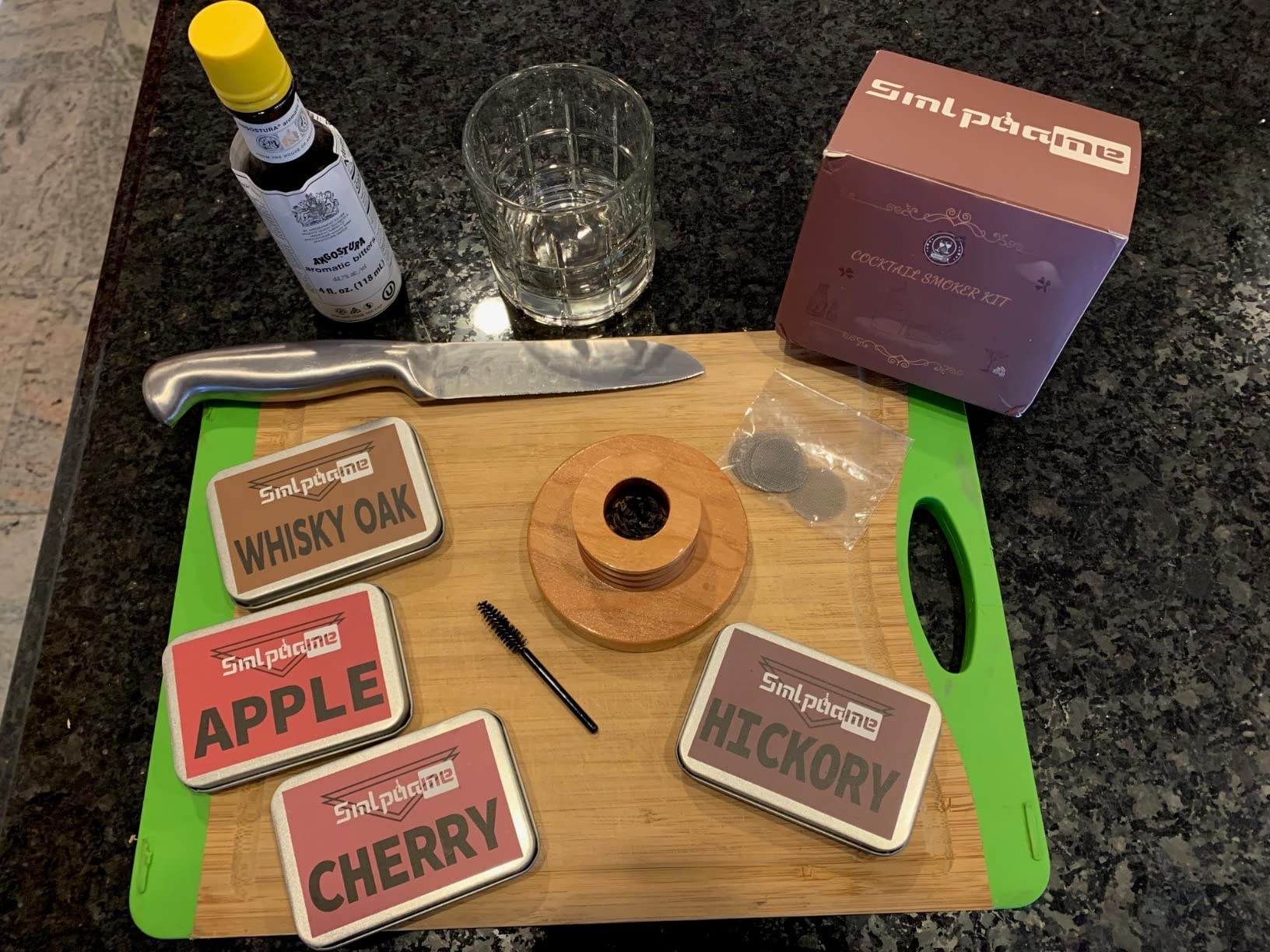 Cocktail Smoker Kit, Old Fashioned Smoker Kit for Bourbon Whiskey Drink, Smoker Infuser Kit with 4 Flavors Wood Chips, Birthday Father's Day Gifts for Husband, Men, Dad customer photo 1