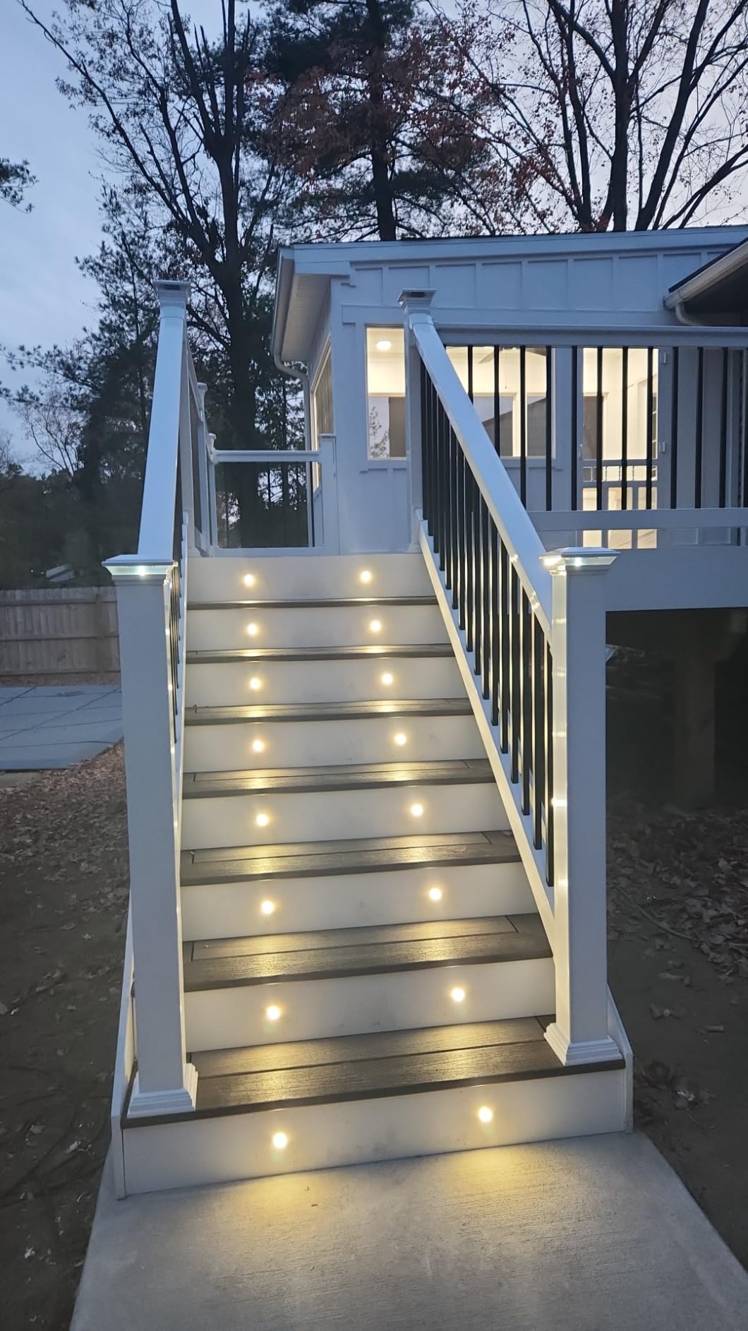 HIBOITEC Recessed LED Deck Light Kits (16Pack), 12V Low Voltage Landscape Lighting IP67 Waterproof Outdoor Step Stair Lights Warm White Deck Lighting for Garden customer photo 2