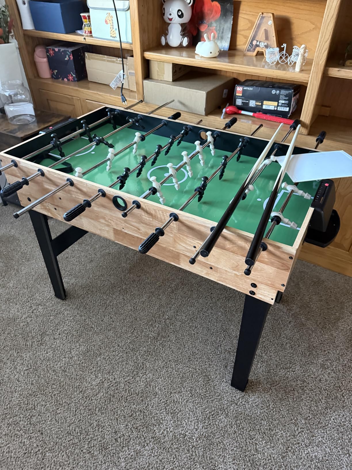 GYMAX Multi Game Table, 10 in 1 Combo Game Table w/Foosball Table, Hockey, Pool Table, Ping Pong, Shuffleboard, Bowling & 4 Board Games, Game Tables for Game Room, Home, Family customer photo 1