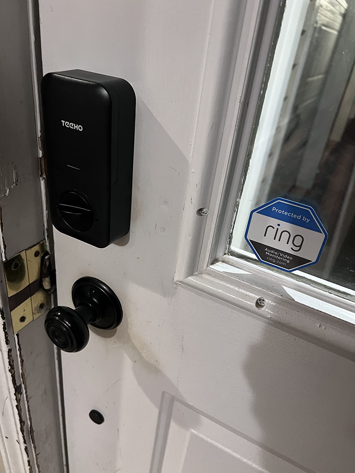 TEEHO TE002 Fingerprint Door Lock - Keyless Entry Electronic Keypad Deadbolt with 2 Backup Keys - Auto Lock - Easy Installation - Smart Locks for Front Door - Matte Black customer photo 2