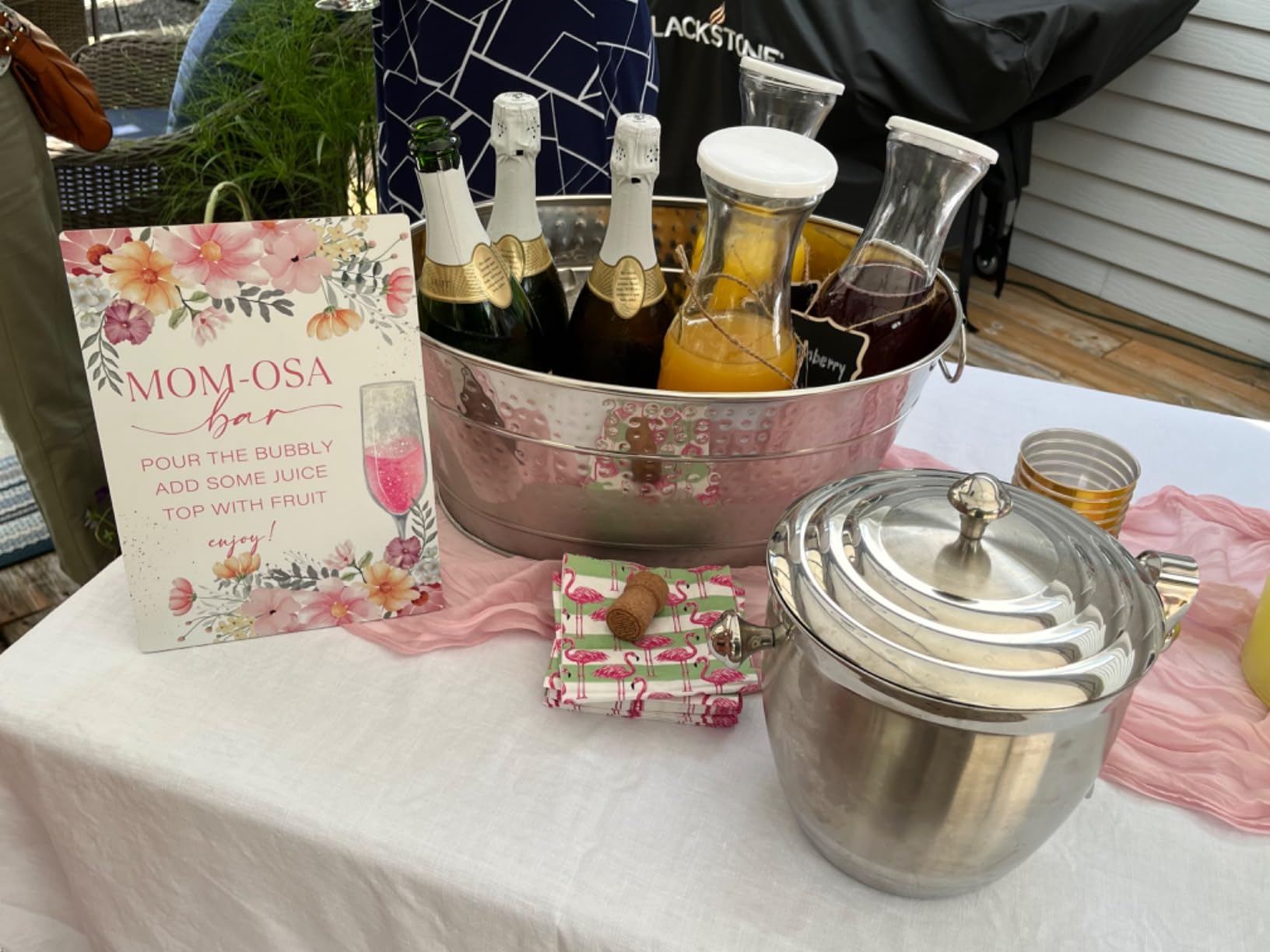 BREKX Galvanized Beverage Tub for Parties, Oval Drink Bucket with Handles, Colt Copper Finish Wine Cooler Bucket for Home Bar (15-Quarts, 16-Bottles), Long-Lasting for Years of Celebrations customer photo 1
