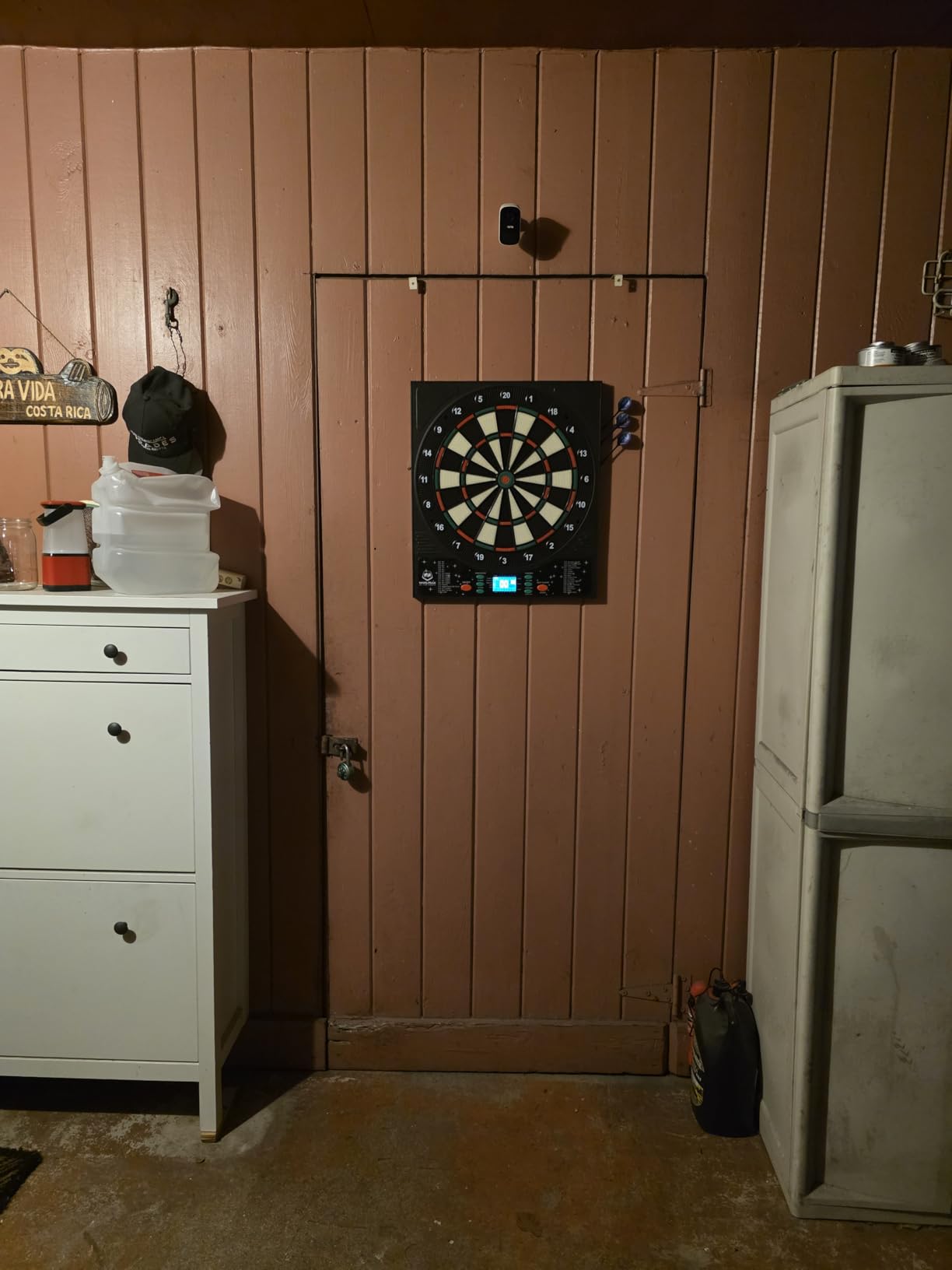 WIN.MAX Electronic Dartboard with LED Auto-Scoring, 12 Darts & 100 Soft Tips, 8-Player Mode, Power Adapter, Dart Board Electronic for Indoor/Outdoor Use customer photo 1