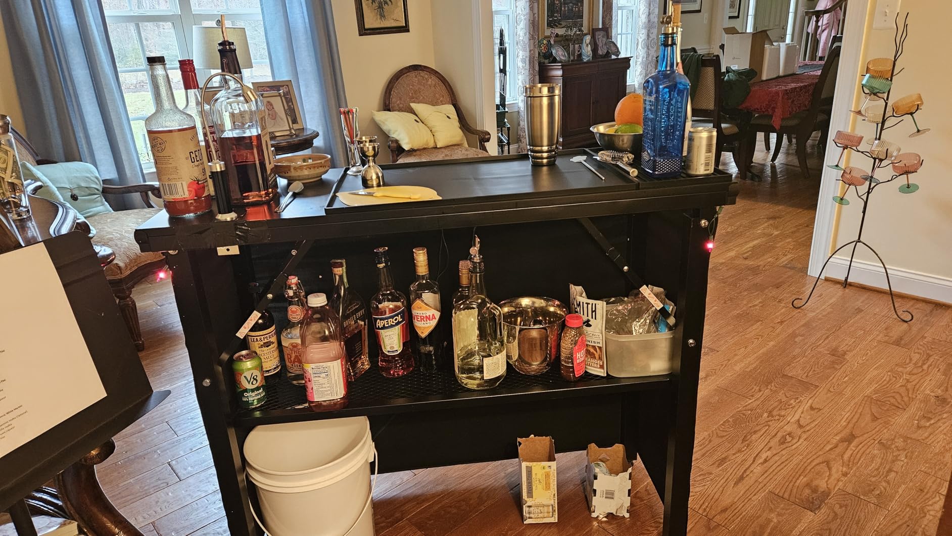 GoBar PRO Commercial Grade Portable Bar Table - Mobile Bartender Station for Events - Includes Black Skirt and Carry Case - Standard or LED customer photo 2