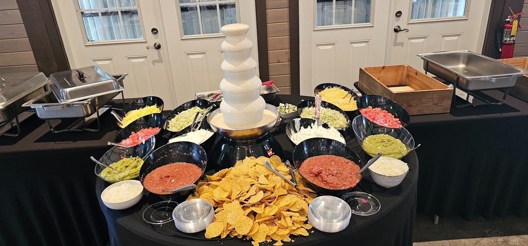 Chocolate Fountain Commercial Hot Chocolate Fondue Tower 5 Tier 7-Pound Large Capacity Stainless Steel Chocolate Melting Heating Machine for Nacho Cheese for Party Wedding (Flash Black) customer photo 1