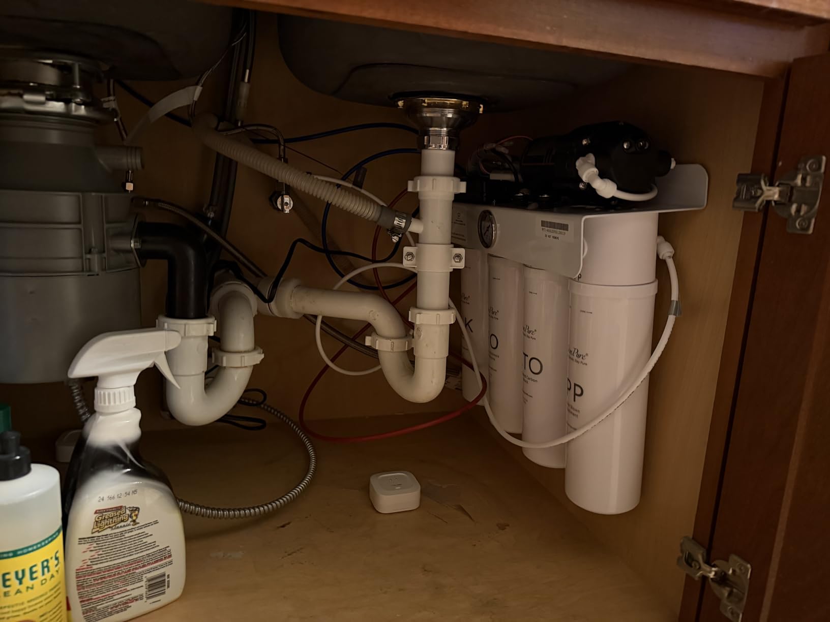 SimPure T1-400UV Tankless Reverse Osmosis System with UV, NSF/ANSI 58 Certified, Under Sink RO Water Filter System 400 GPD, 8 Stage Filtration Near 0 TDS, Built-in Pump, BPA Free, 1.5:1 Pure to Drain customer photo 2