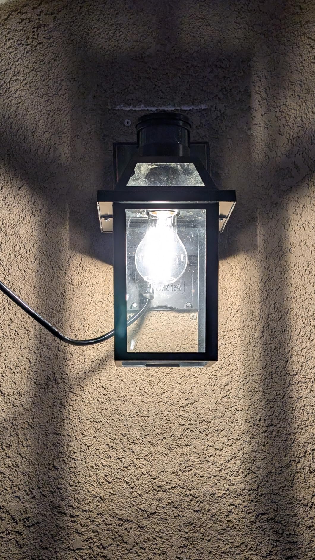 Porch Lights with GFCI Outlet, Dusk to Dawn Outdoor Lights with Outlet, 3 Lighting Modes Exterior Light Fixture Waterproof, Outside Lights for House Front Door Patio Garage customer photo 2