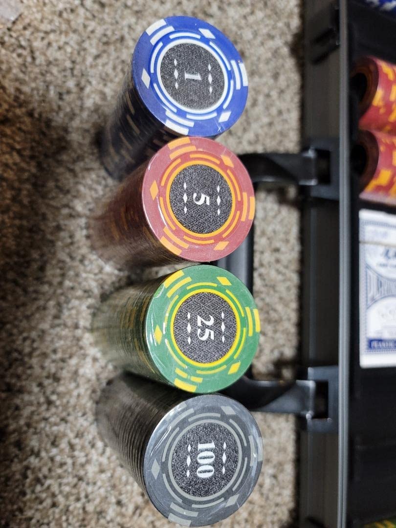 Poker Chips,500PCS Poker Chip Set with Aluminum Travel Case,11.5 Gram Poker Set for Texas Holdemas Blackjack Gambling customer photo 2