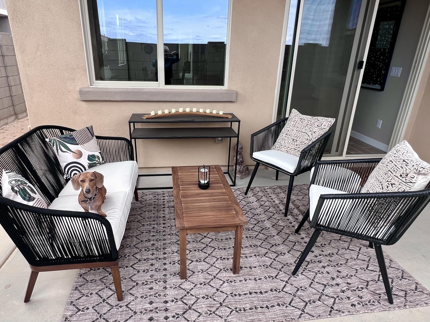 Best Choice Products Set of 2 Patio Dining Chairs, Outdoor Seating for Backyard, Poolside, Balcony w/Woven Wicker Design, 250lb Weight Capacity - Natural/Ivory customer photo 1