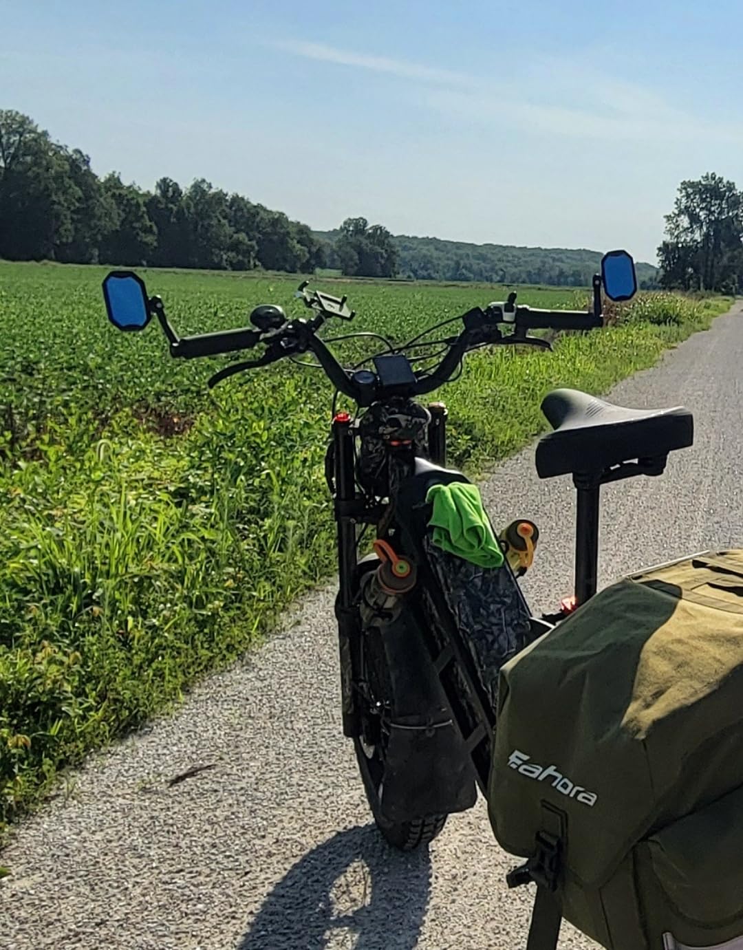 Bar End Bike Mirrors, High-Definition Convex Glass Lens for E-Bike Handlebars, Scratch Resistant, Safe Rearview 1 Pair Bicycle Mirror(Right And Left Side) customer photo 1