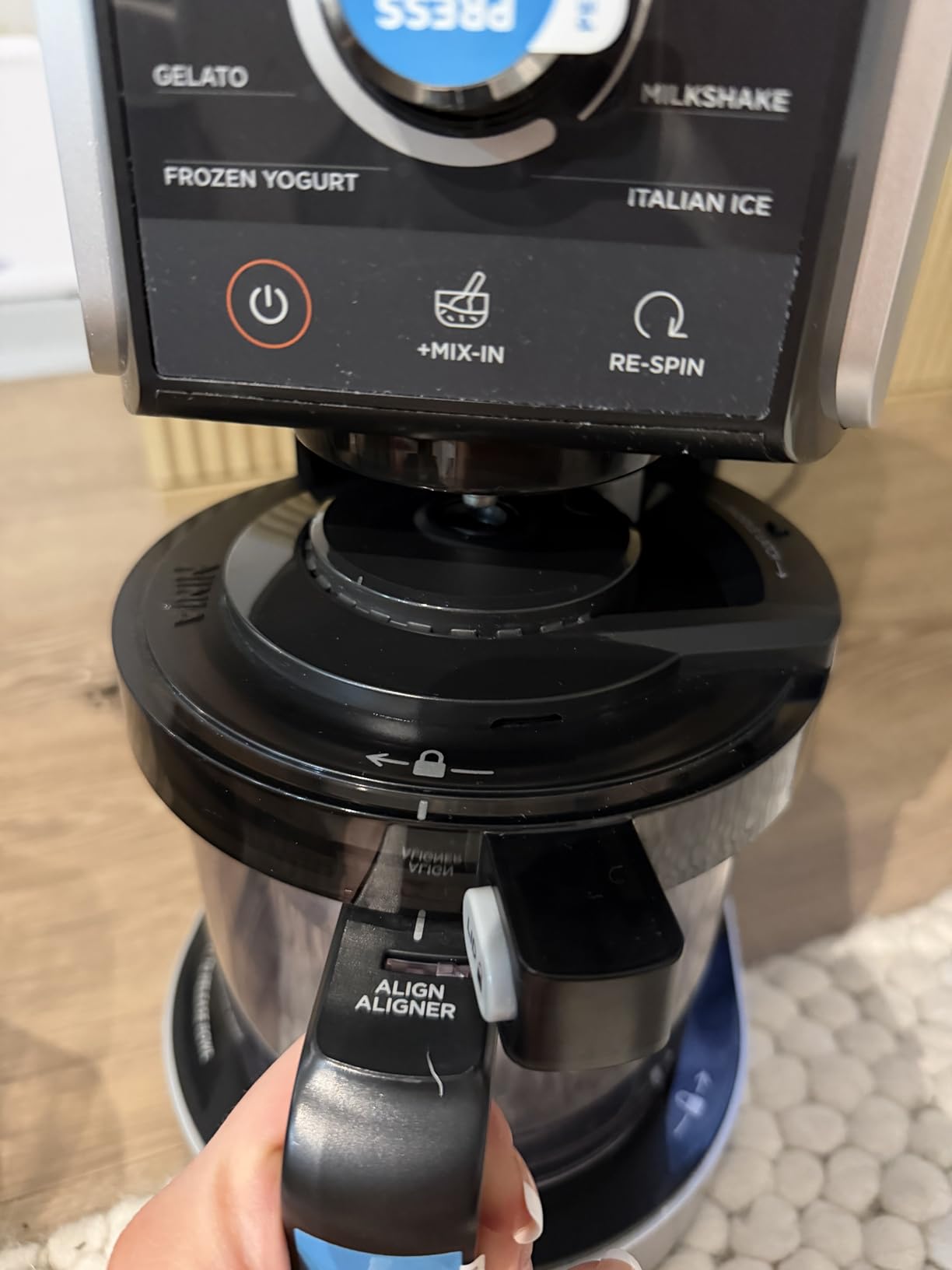 Ninja CREAMi Deluxe Ice Cream Maker 11-in-1 Programs XL Capacity Includes Two 24-oz Family-Size Tubs Silver NC501 customer photo 2