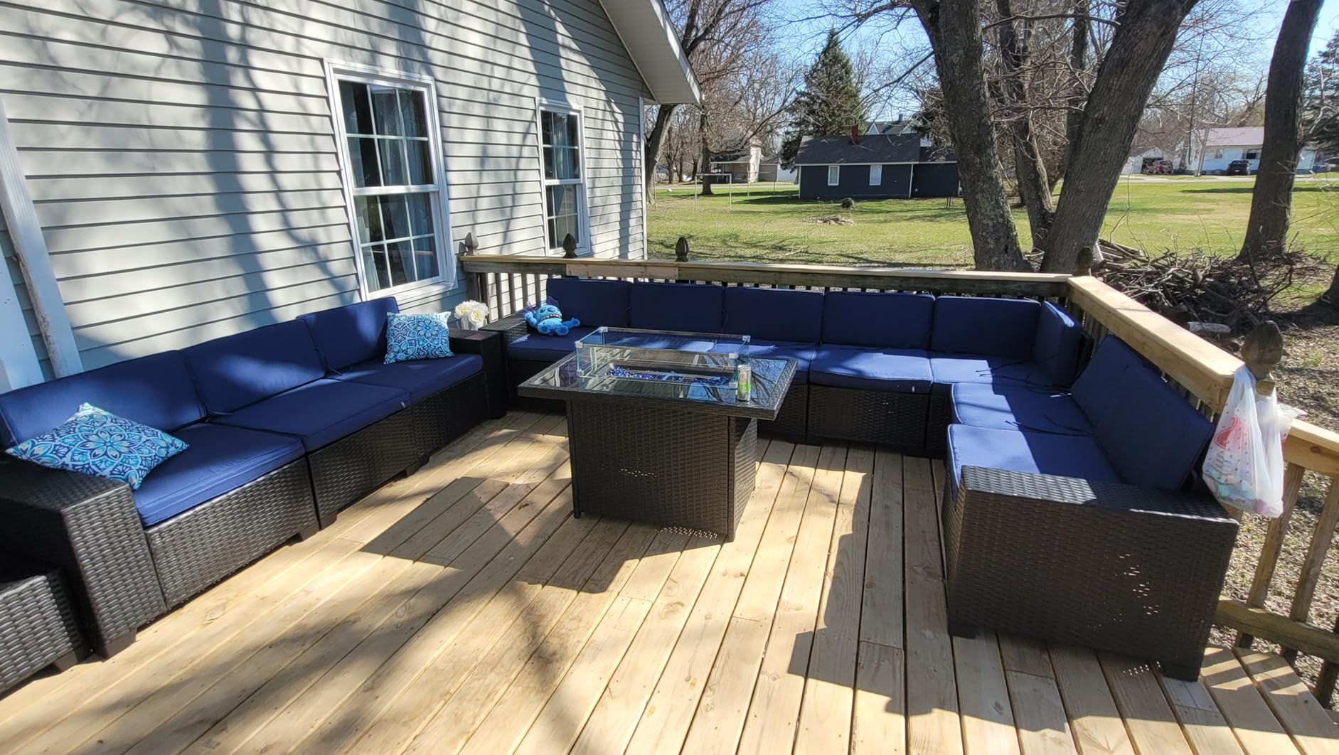 LayinSun 8 Piece Patio Furniture Set with 44