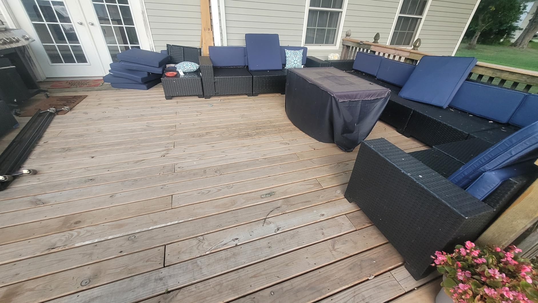 LayinSun 8 Piece Patio Furniture Set with 44