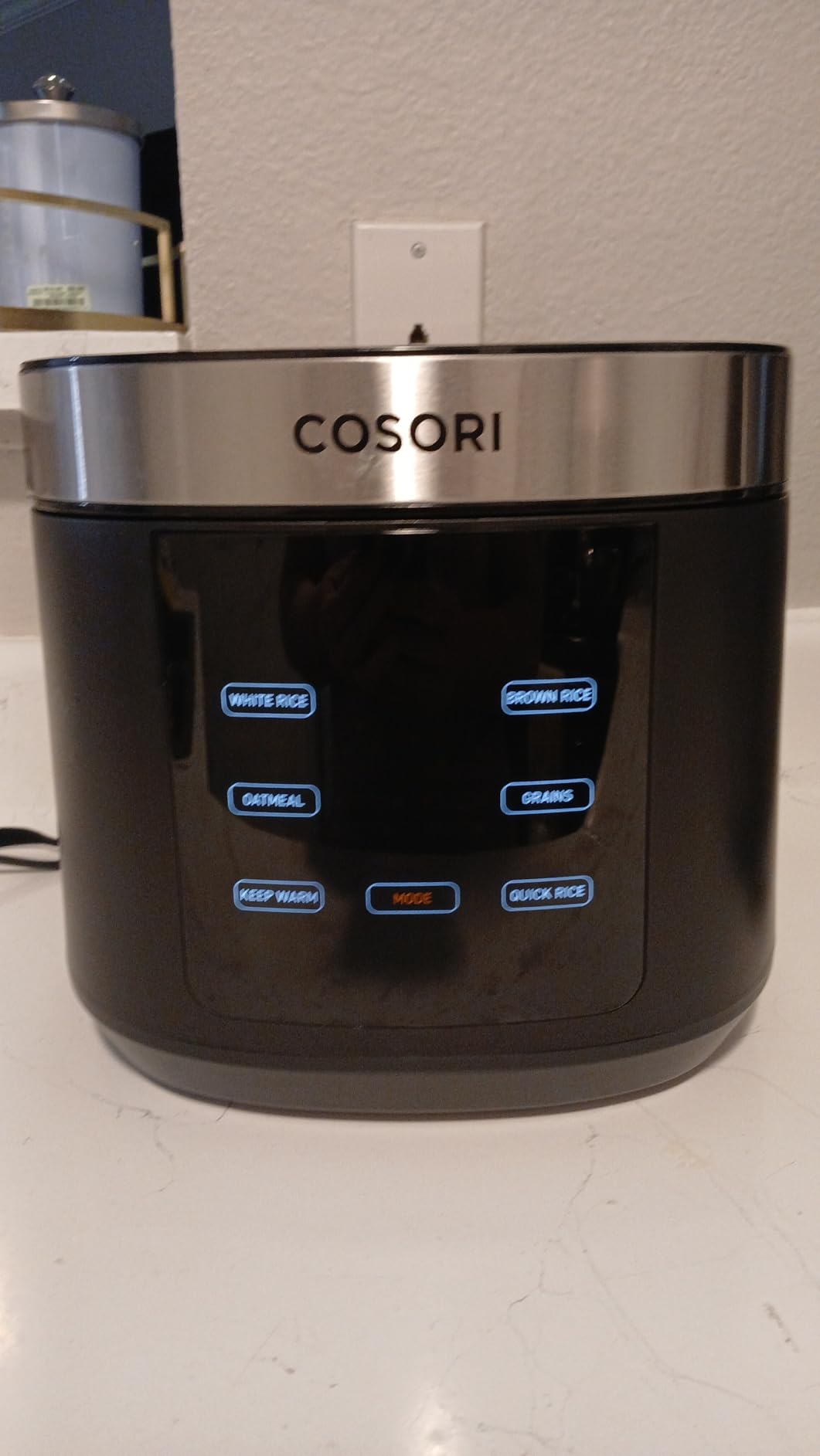 Cosori Rice Cooker 10 Cup, 24h Keep Warm, Non-stick Ceramic Inner Pot, 18 Functions Fuzzy Logic Rice Maker with Stainless Steel Steamer Basket, Saute, Slow Cooker, Black customer photo 2