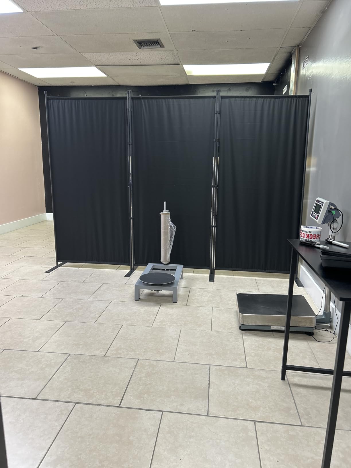 CHOSENM 3 Panel Folding Privacy Screen 6 ft customer photo 1