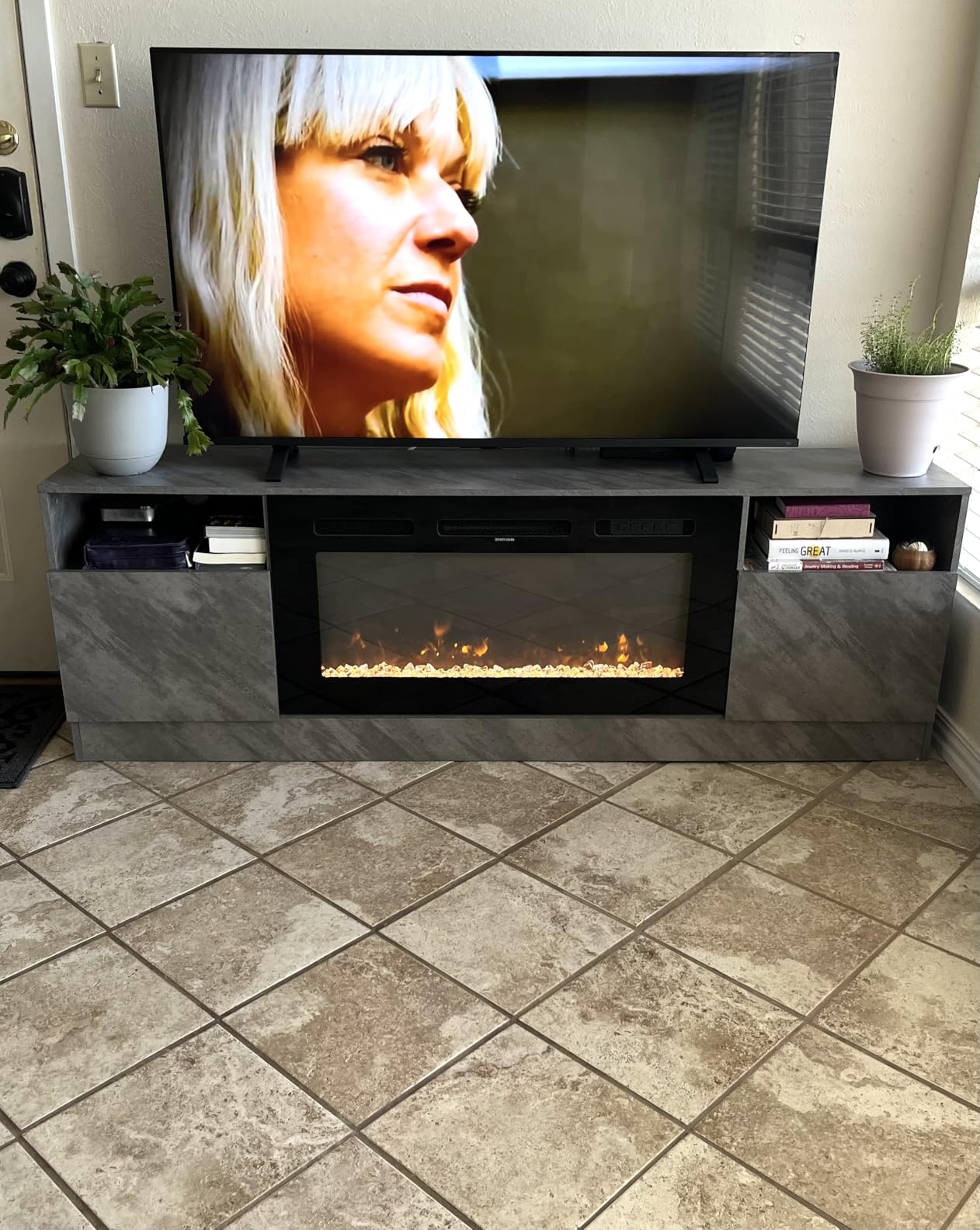 oneinmil Fireplace TV Stand with 36