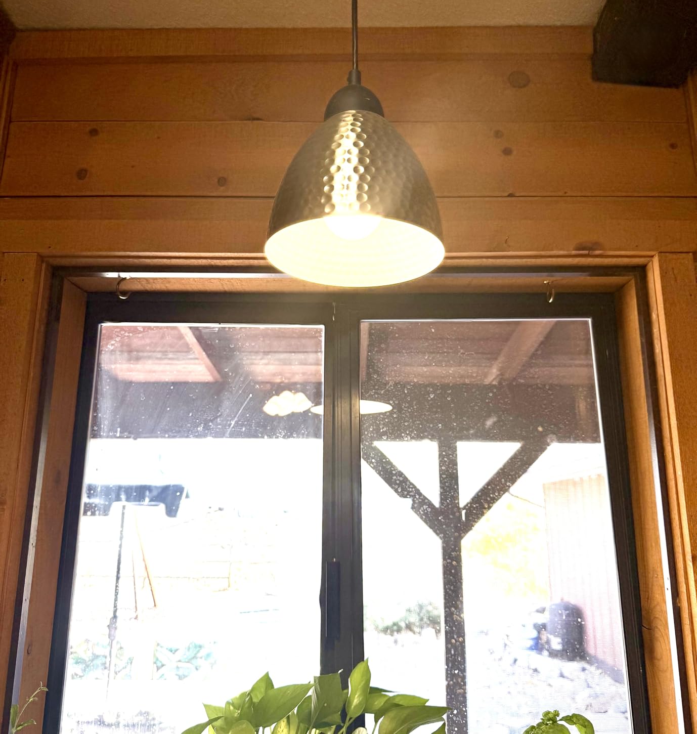 ELYONA 3 Pack Hammered Pendant Lights for Kitchen Island 7