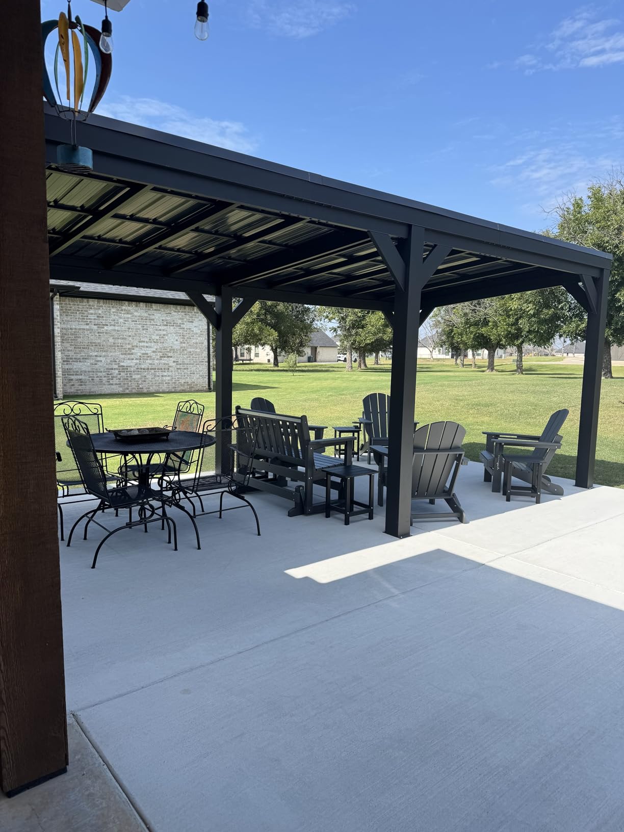Backyard Discovery Rockport XL 12' x 6' Galvanized Steel BBQ Grill Gazebo Pavilion with Hardtop Steel Roof, Bar Tops, Powerport, Snow Support, Wind Resistance, Cook Station for Outdoor Patio or Deck customer photo 1