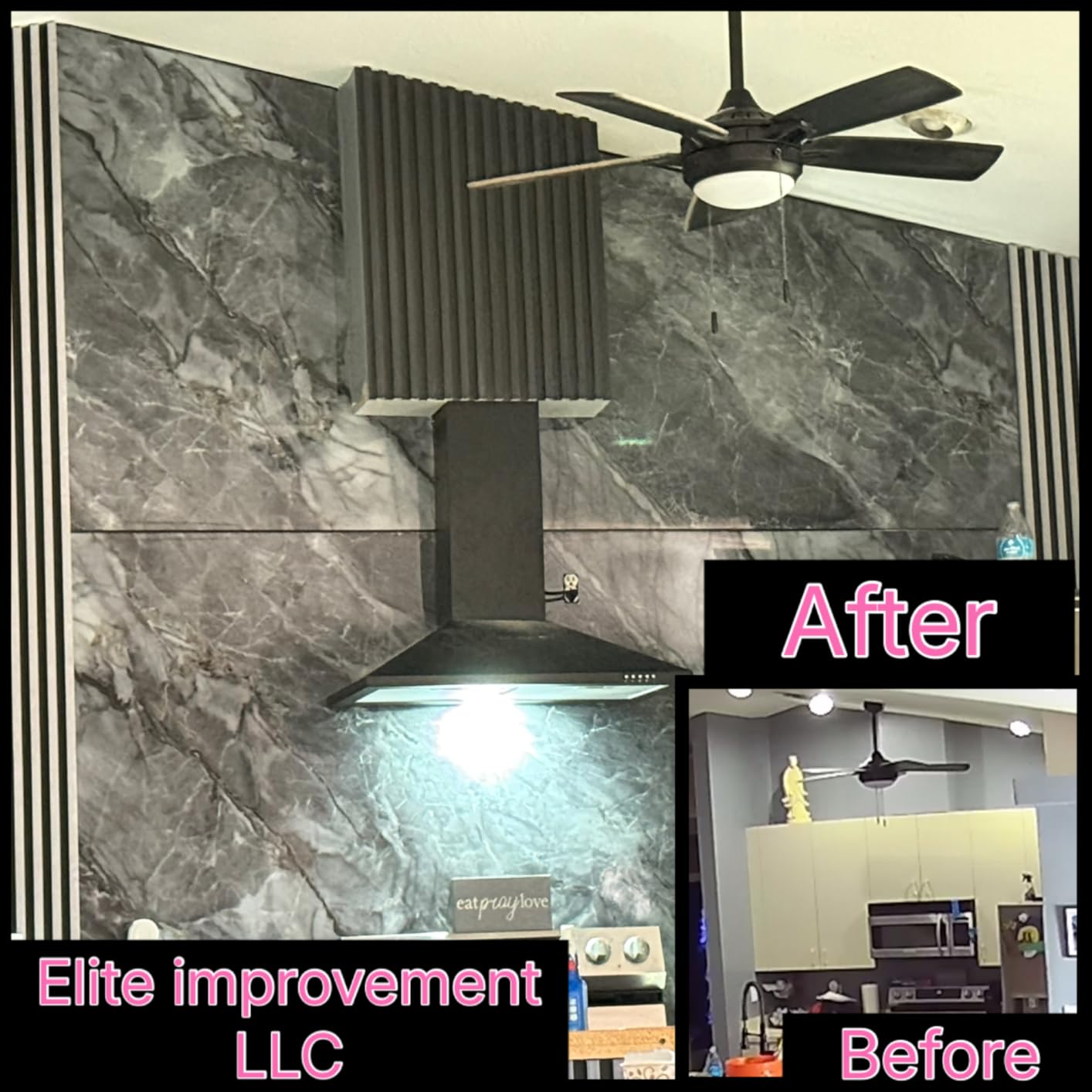 SNDOAS Range Hood 30 inch,Wall Mount Range Hood in Stainless Steel With Ducted/Ductless Convertible,Stove Vent Hood with Aluminum Filters,3 Speed Exhaust Fan,LED Light,Button Control customer photo 1