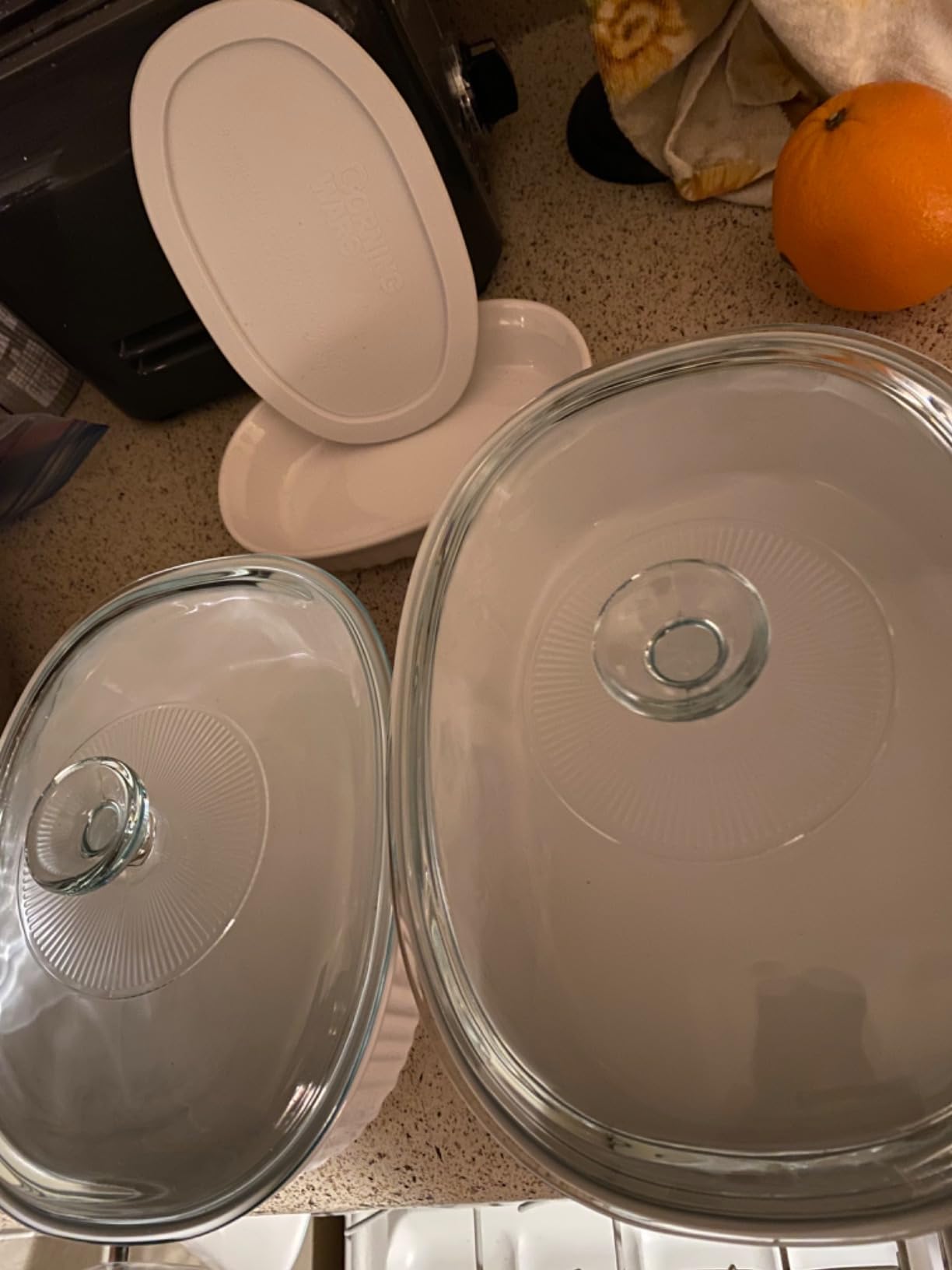 CorningWare Ceramic Bakeware Set with Lids Chip and Crack Resistant Stoneware Baking Dish, 6-Piece customer photo 1