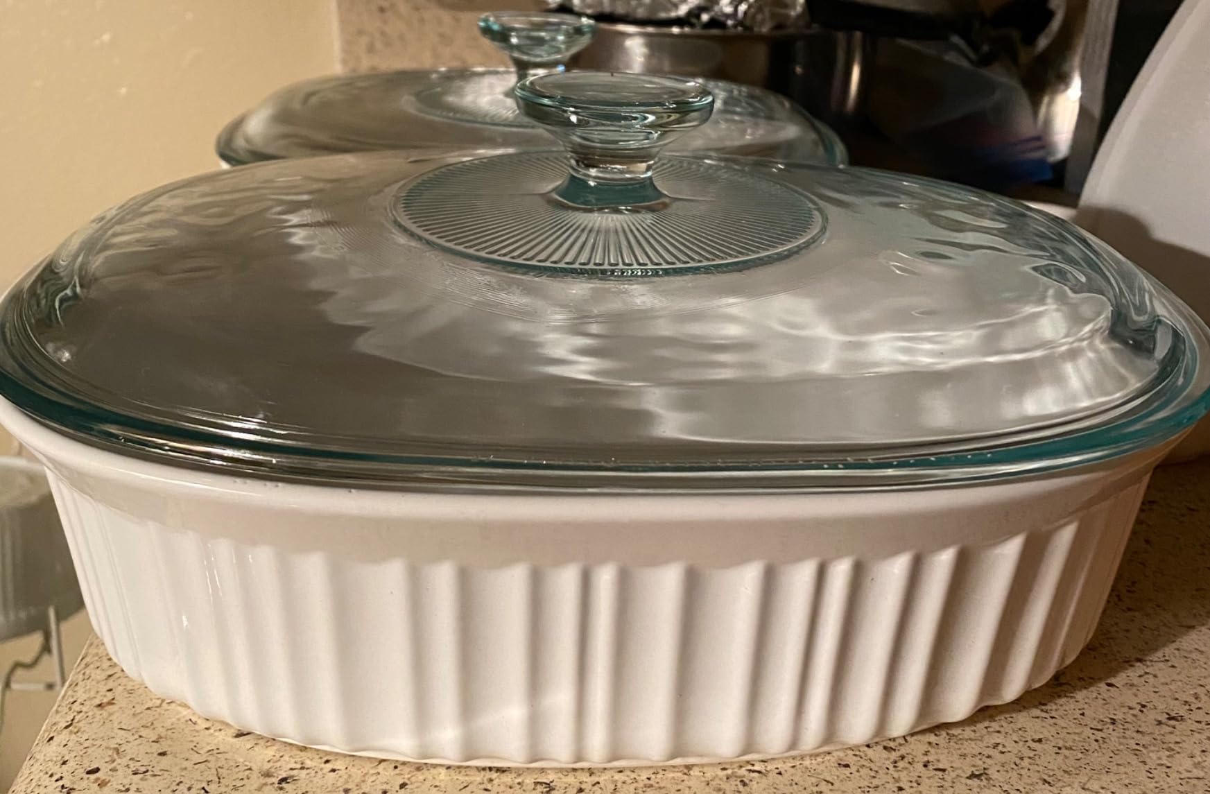 CorningWare Ceramic Bakeware Set with Lids Chip and Crack Resistant Stoneware Baking Dish, 6-Piece customer photo 2