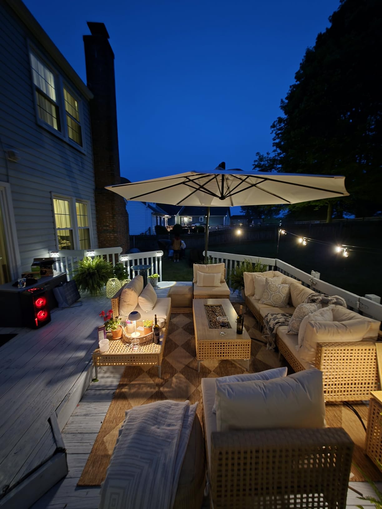 Grand patio 7-Piece Wicker Patio Furniture Set, Boho Outdoor Conversation Set Sectional Sofa with Water Resistant Thick Cushions and Coffee Table, Cream customer photo 2