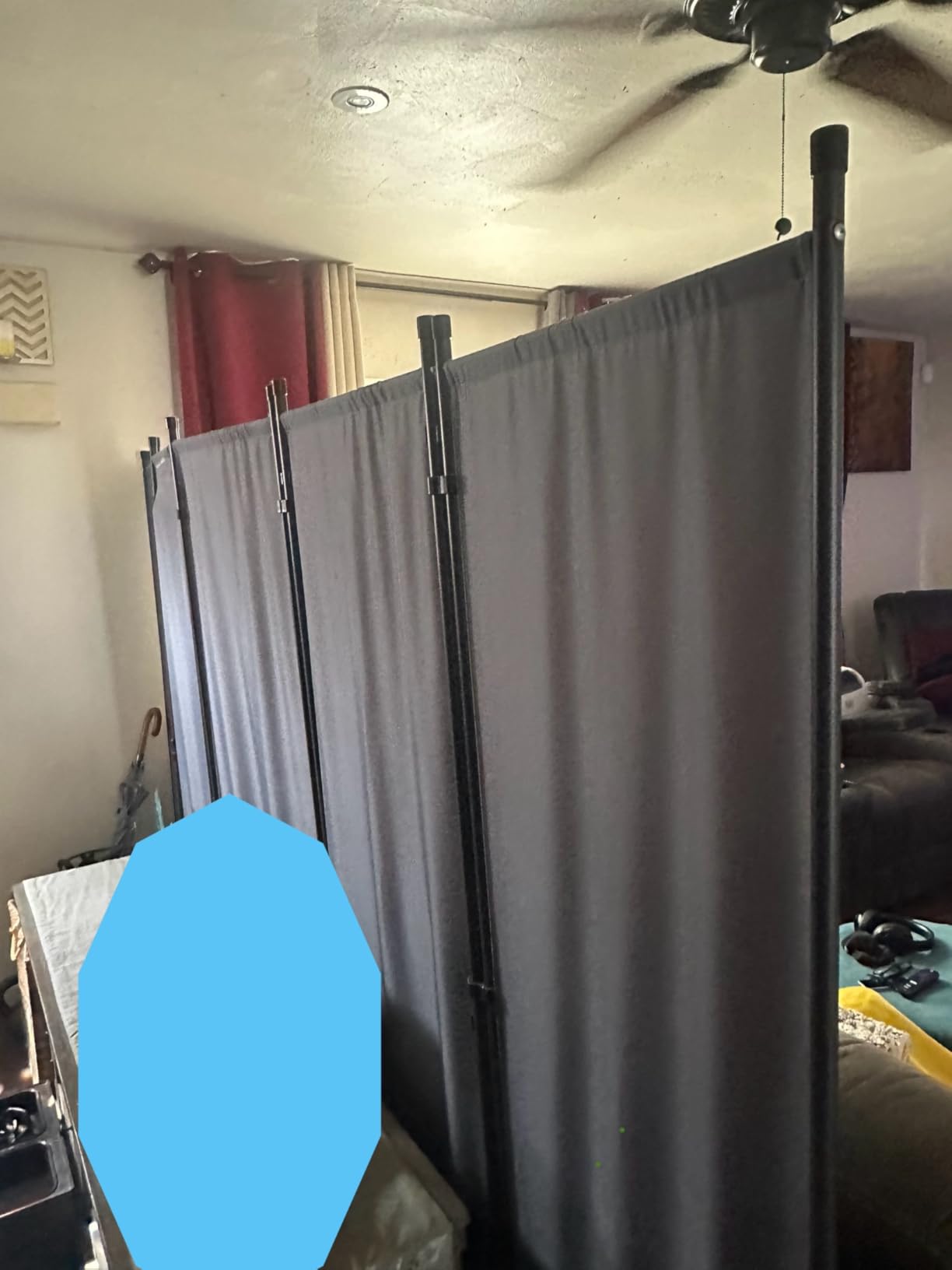 HOMSCREENER 4 Panel Portable Room Divider 6FT customer photo 1